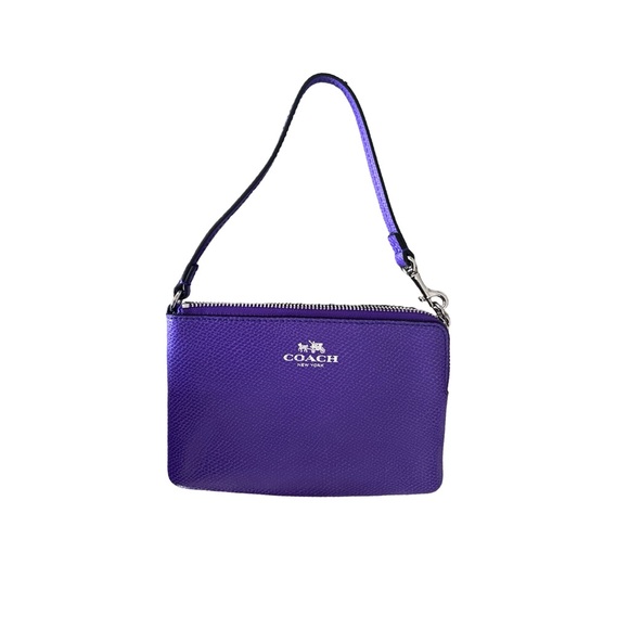 Coach Handbags - Purple Leather COACH Wristlet